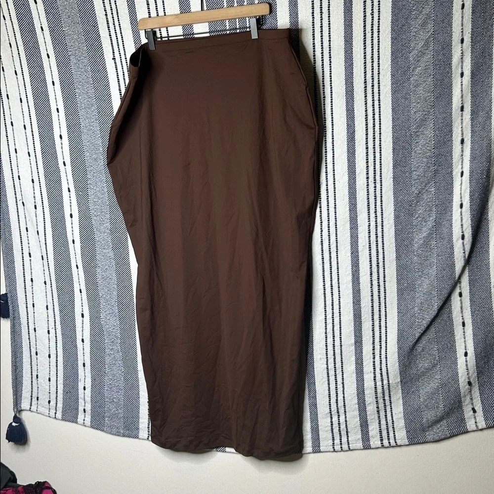 NWT Skims Recycled Swim Cut Out Long Tube Skirt